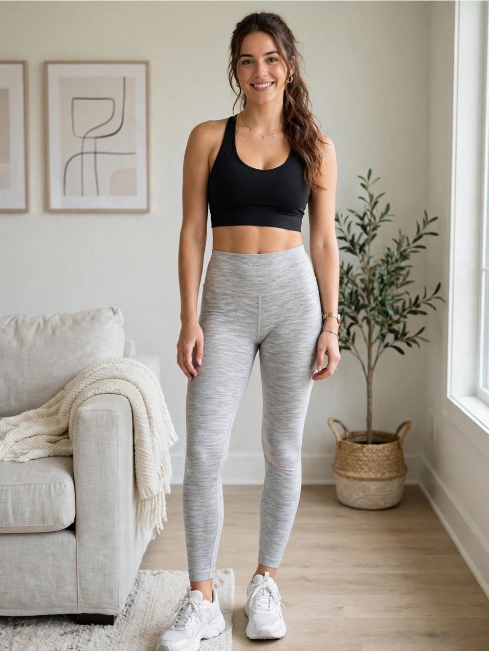 lululemon athletica Align Light Gray High-Rise Leggings
